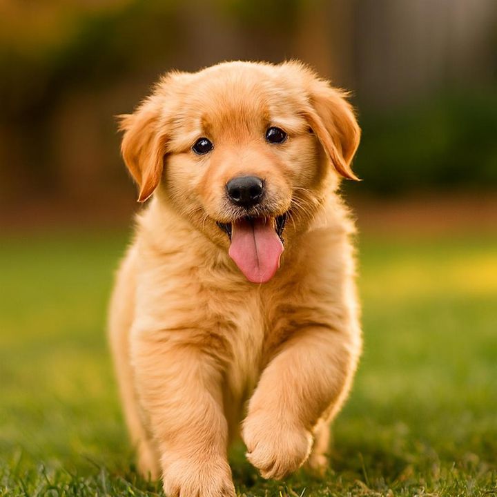 Biscuit as a puppy, AI portrait